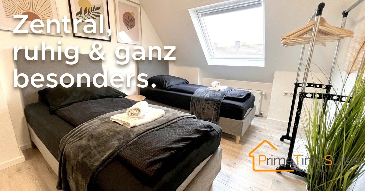 Twin room in a freshly renovated central apartment in Essen